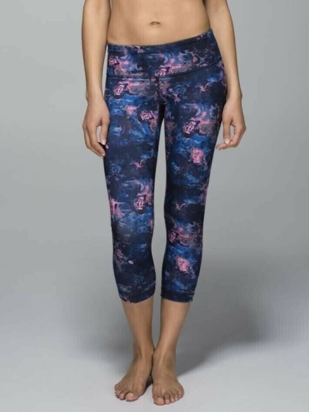 lululemon~Wunder Under Moody Mirage Leggings~Crop 21"~Size 4